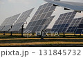 Mechanized rotary solar tracking panels of solar power station video footages Mechanized rotary solar tracking panels of solar power station video footages 131845732