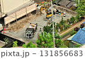 Time lapse, residential construction work, construction company, foundation work, scaffolding work, safety first 131856683