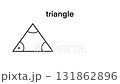 motion of Educational chart showing types of triangles with labeled angles: general triangle, equilateral, isosceles, and right triangle, including angle sum properties and definitions 131862896
