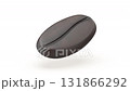 Spinning roasted coffee bean on white background 131866292