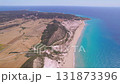 Drone Footage: Golden Beach and Karpaz Peninsula from Great Heights on a Sunny Northern Cyprus Day 131873396