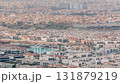 Aerial view of many apartment houses in Dubai city from above timelapse 131879219