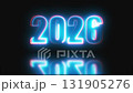 2026 glowing neon technology text. Computer generated 3d render 131905276