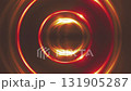 Gold fractal Lights. Computer generated 3d render 131905287