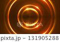 Gold fractal Lights. Computer generated 3d render 131905288