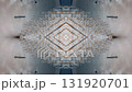futuristic technology background with digital mirror and symmetry patterns and cyber glow, innovative tech backdrop with tunnel and warp virtual network design and electronic light, white and blue 4k 131920701