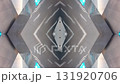 futuristic technology background with digital mirror and symmetry patterns and cyber glow, innovative tech backdrop with tunnel and warp virtual network design and electronic light, white and blue 4k 131920706