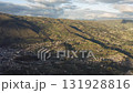 Town in the Andes, El Tambo, Ecuador, aerial view 131928816