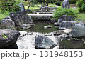 観光名所白川郷合掌造り民家園内の古い民家の風景 131948153