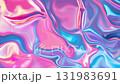 Psychedelic animation in abstract style on colorful background. Abstract fluid liquid surface lilac blue background. High quality FullHD footage 131983691