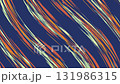 Abstract brush stroke pattern in blue and orange tones, modern artistic background texture. 131986315