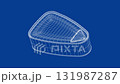 3D wire-frame model of tin can for ham, fish, or other food 131987287