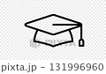 Graduation cap graphic animation. Alpha channel. Transparent background motion design. 4K resolution 131996960