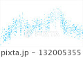 Abstract dotted financial graph chart sparkling motion background 132005355