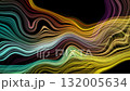 Colorful glowing minimal wavy lines abstract concept motion background 132005634