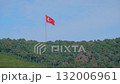 Flag of Turkey is fluttering in the wind against the blue sky 132006961