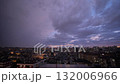 Time lapse: dramatic clouds passing above urban district at twilight - timelapse 132006966