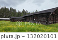 An old log house in a Russian village. Slowmotion 132020101