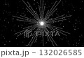 光アニメーション 30秒 - 放射線＋星の粒　白 132026585