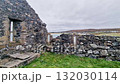Remains of historic monk settlement in Inishkeel Island by Portnoo in County Donegal, Ireland 132030114