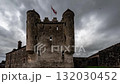 Enniskillen Castle is standing on the banks of Lough Erne in Northern Ireland. Dramatic clouds. Timelape 132030452