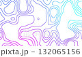 Abstract Topographic Line Waves in Purple and Blue Gradient 132065156