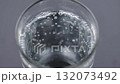 Glass of fizzy supplement drink with rising bubbles, resembling an effervescent vitamin or electrolyte mixture. Concept of immune support, cold and flu relief, hangover recovery and hydration therapy. 132073492