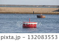 A buoy swinging at the fishing port 132083553