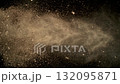 Super Slow Motion Shot of Exploding Soil with Rocks at 1000fps. 132095871