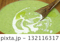 Warm potage soup made with edamame, a winter dish 132116317