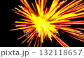 黒背景で輝くオレンジ色の剣閃アニメ素材 132118657