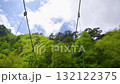 青空と吊り橋と滝　三頭大滝 132122375
