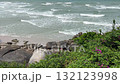 Summer sea in sunny day of nature background. Tropical seashore scenic 132123998