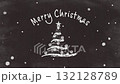 Chalk-style Christmas tree & fluffy falling snow "Merry Christmas" (chalkboard background) Chalk-style Christmas tree & fluffy falling snow "Merry Christmas" (chalkboard background) 132128789