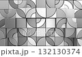 Geometric Shapes Form a Wave 132130374