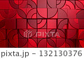 Geometric Shapes Form a Wave 132130376