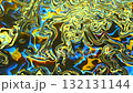Abstract yellow, blue and orange shapes create a constantly shifting, swirling motion.  132131144