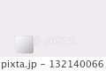 White squares are scaling and moving slowly on a solid light gray background, creating a subtle animation suitable for various video projects 132140066