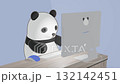熊貓在電腦上工作 2 132142451