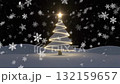 一段別緻的動畫視頻，全高清展示閃亮的聖誕樹和飄落的雪花 132159657