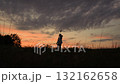 baby girl playing airplane pilot, kid dream flying, kid superhero, Child with toy airplane at sunset, Dreaming of flying, Kid playing outdoors in evening, Silhouette of a boy with plane, Imagining 132162658