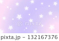 レインボーなグラデーションと星のキュートな背景 132167376