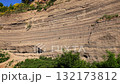 Discover the geological layers of tuff, ash, and pyroclastic deposits at wingertbergwand near laacher see, showcasing volcanic history in cologne 132173812