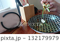 Finishing the last morsel of food from a plate, candid mundane moment of daily life 132179979
