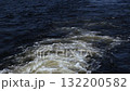 Sea foam, waves from the stern of the boat.  132200582