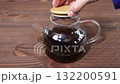 The procedure for brewing tea in a teapot. 132200591