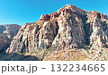 Aerial of Red Rock Canyon Cliffs with Tracking Shot 132234665