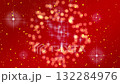 Sparkling stars and circles bursting particle video on a red background 132284976