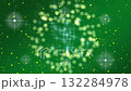 Sparkling stars and circles bursting particle video on a green background 132284978
