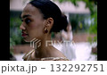 Close up fashion portrait of young woman 132292751